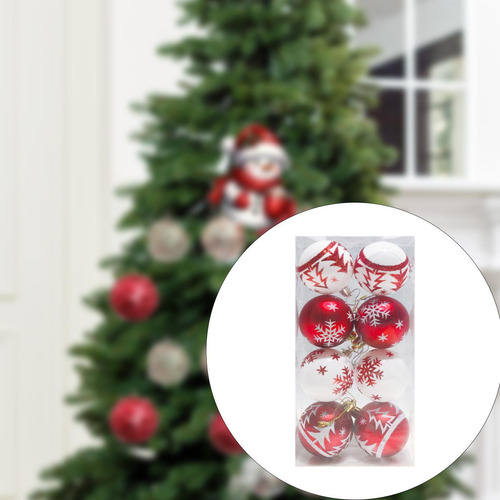 8x Bolas De Navidad Decoraciones Para Árboles De Navidad