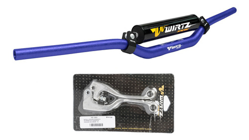 Manubrio W3d Azul + Manijas Honda Crf 450 02-03 Wirtz