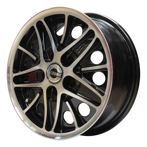 Par De Rines Cosmic 15 X 5.5 Ancho 5/112 Para Vocho Combi Color Negro