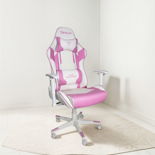 Silla Gamer Ocelot Rosa Con Blanco Osr-05