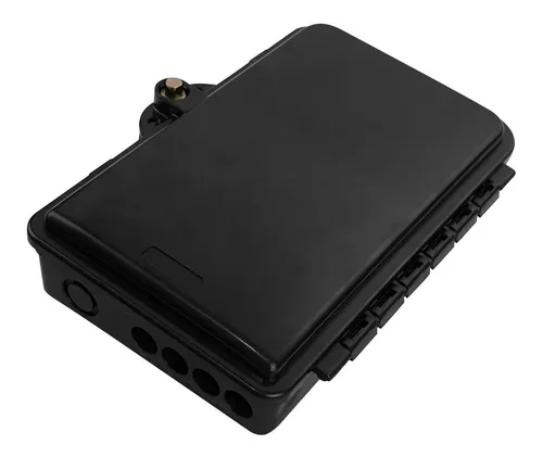 comprar 10 Caixas De Atendimento Óptico Mini Cto Vazia 4f Preta Ip65