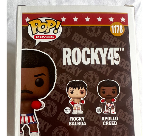 Funko Pop Apollo Creed 1178 Movies Rocky 45th Anniversary (Usado)