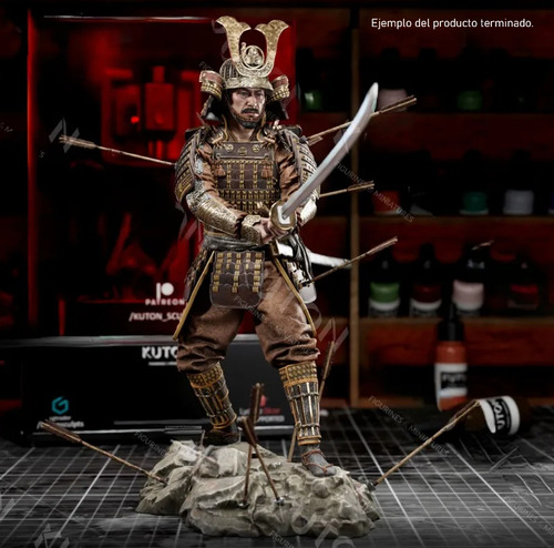 Guerrero Samurai Figura De Resina Para Armar Y Pintar Diy