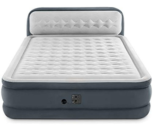 Intex 64447ed Dura Beam Cama Con Colchón De Aire Suave De Fi