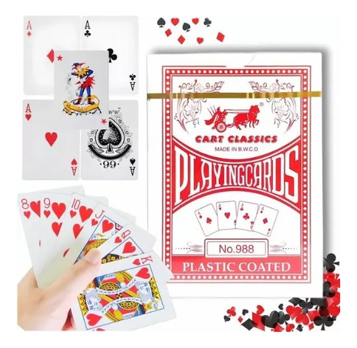 Naipes De Poker Cartas Plastificadas Premium Baraja