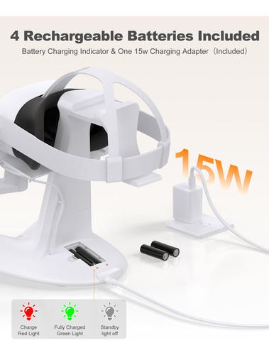 Auriculares De Realidad Virtual Con Base De Carga Meta Quest