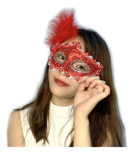 Compra Una Y Consigue Dos Máscaras De Princesa Con Plumas Y