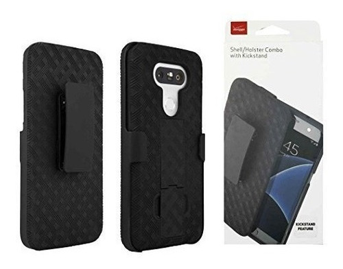 Verizon Funda Con Funda Oem Shell Holster Para LG G5  Negro 