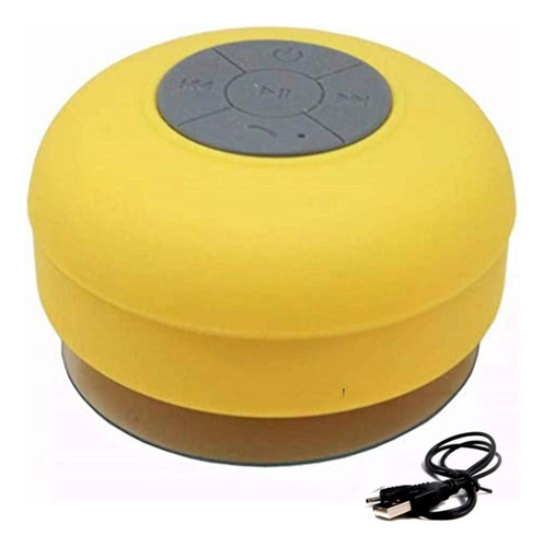 Caixa De Som Bluetooth Shoot Mini Amarelo À Prova D'água