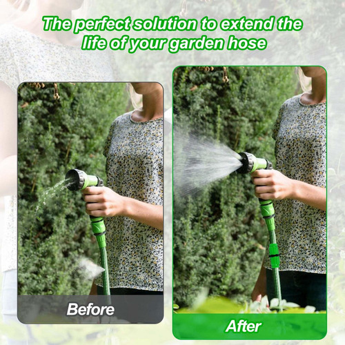 Kit De Reparación De Mangueras De Jardín Expandible, 10 Piez