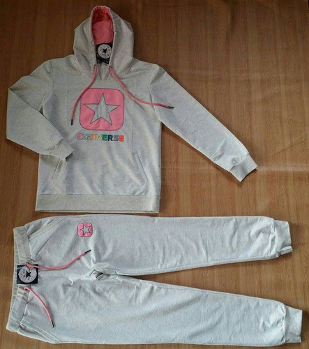 Sudadera Joggers Mujer Conjunto Convers Algodon Licrad