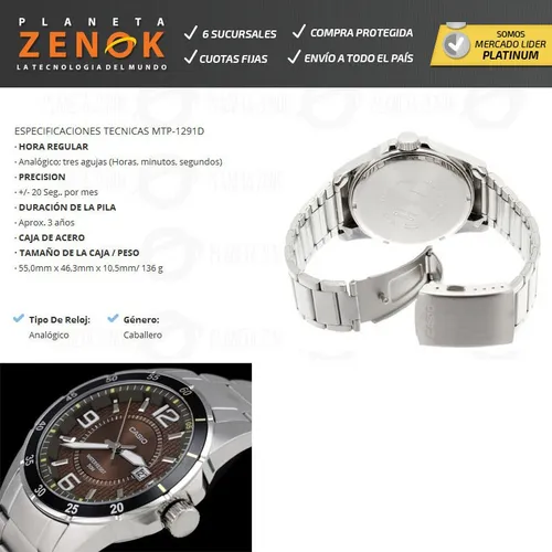 Casio mtp cheap 1291d