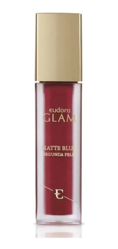 Imagem 1 de 1 de Batom Glam Matte Blur Segunda Pele Bordô Profundo - Eudora