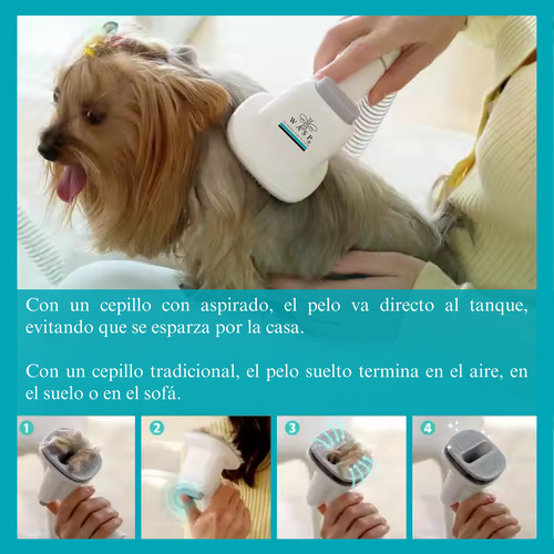 Aspiradora Wasp Pet 4 En 1, Para Pelos De Mascotas