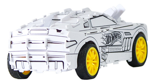 Kit Para Armar Y Pintar Auto Hot Wheels Color Blanco