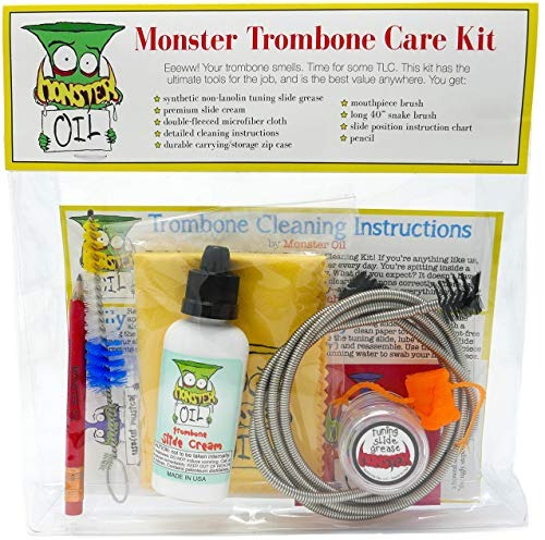 Imagen 1 de 2 de Monster Kit De Limpieza Y Cuidado De Trombon Para Crema Desl