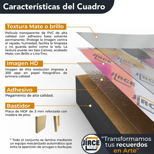 Cuadro Decorativo Moderno Pintura Jd-0092 L Tríptico 110x70 Cm Sin Marco