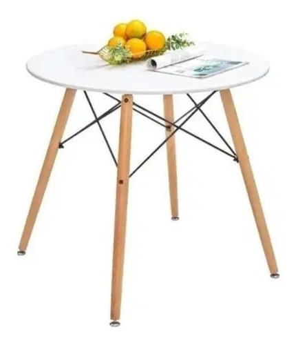 Mesa De Comedor Eames 4 Puestos Madera 80cm