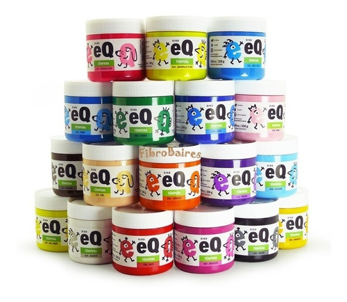 5 Temperas Eq Arte Kind X 250gr - Escolar Colegio Jardin 