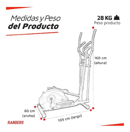 Imagen 10 de 10 de Caminador Elíptico Magnético Arg-1931 + Mini Bike Jy 8207