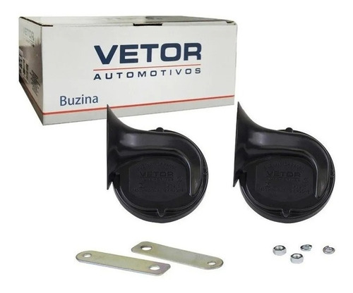 Buzina Automotiva Vto Vt215 Caracol Dupla Universal 12v