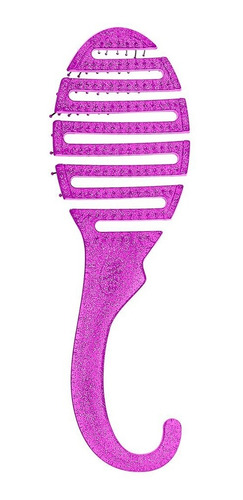 Wet Brush Cepillo Desenredante De Ducha Morado Glitter