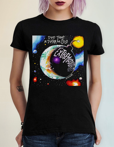 Polera Mujer Extremoduro Iros Todos A Tom N Rock Abominatron