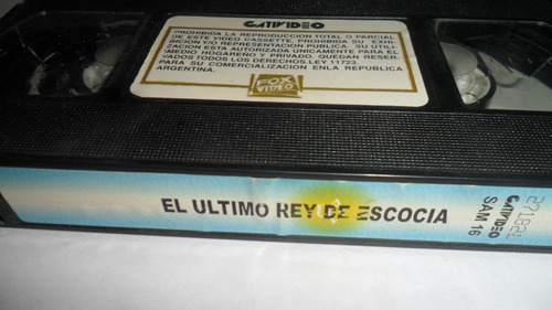 Vhs El Último Rey De Escocia