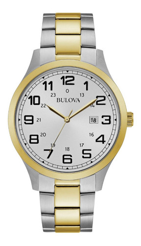 1 Reloj Bulova Premium 98b304 Ó 98m128 Plateado/dorado