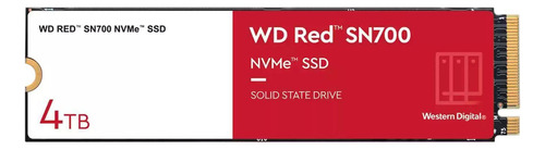 Ssd Western Digital Red Nas Sn700 4tb Nvme M.2 2280 - Wds400t1r0c