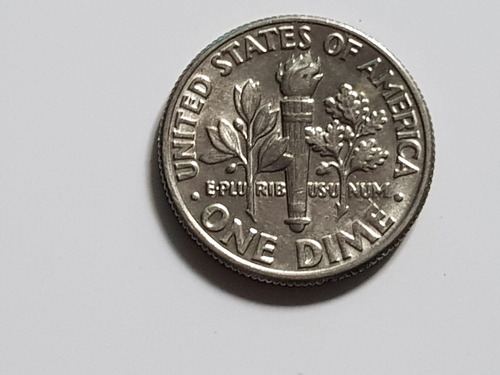 Monedas X 2 Usa One Cent 1984 D One Dime 1987 D Denver Lote2