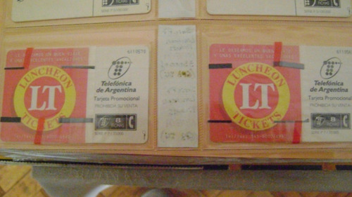 Tarjeta Telefonica De Argentina P.7 Luncheon Ticket Nva Gp1 (Usado)