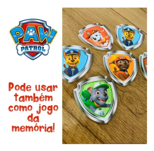 3 Jogos Patrulha Canina Kit Pintura + Tapa Na Mesa + Memoria - Nig  Brinquedos