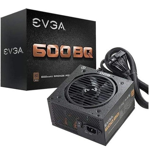 Fuente De Poder Evga 600w Bq 80+ Bronze Semi Modular Certifi