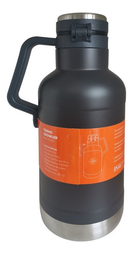 Imagen 4 de 4 de Growler Termo Kushiro 1.9 Lts. Acero Inox. Frio Por 24hs.