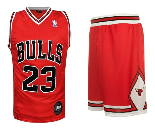 Conjunto Basquet Chicago Bulls Nba Camiseta Short M Jordan
