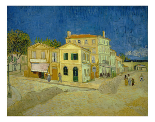 Vincent Van Gogh - La Casa Amarilla 1888 - Lámina 45x30 Cm.