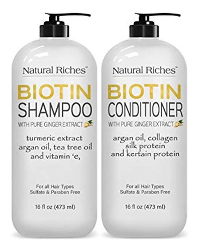 Shampoo Y Acondicionador  2 X 16 Oz, Natural Riches