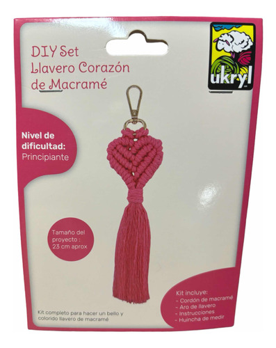 Kit Para Hacer Llavero O Colgantes A Macramé ,todo Incluido.