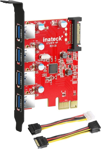 Tarjeta Pci Express De 4 Puertos Usb 3.0 Inateck Ktu3fr-4p