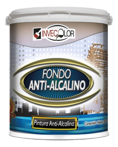 Fondo Antialcalino Cuñete Invequim Pintura Blanco