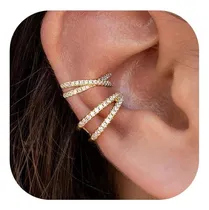 Comprar Casdan Pendientes Para Mujer, No Perforados, Chapados En Oro