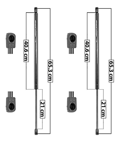 Par Amortiguadores 5ta Puerta Spart Jeep Commander 06 A 09