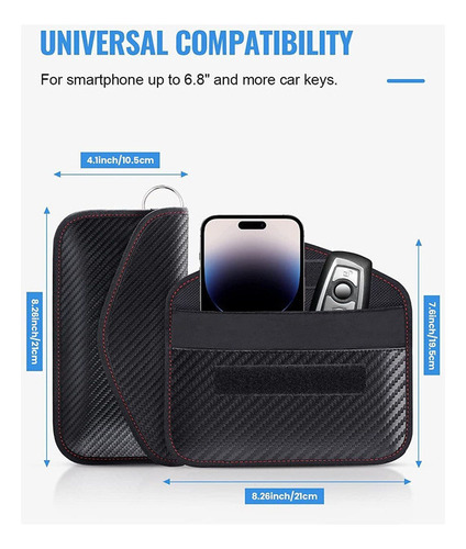 Funda Para Tarjetas Faraday, Llaves De Coche, Bloqueador De