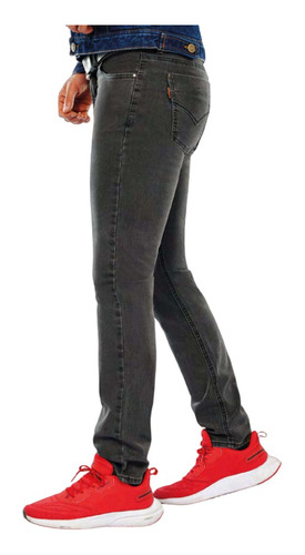 Imagen 1 de 3 de Jean Hombre Lycrado Gris Bota Regular Gran Jeans 42022096