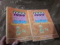 Comprar Libro 1000 Problemas Resueltos De Matemática 2 Tomos
