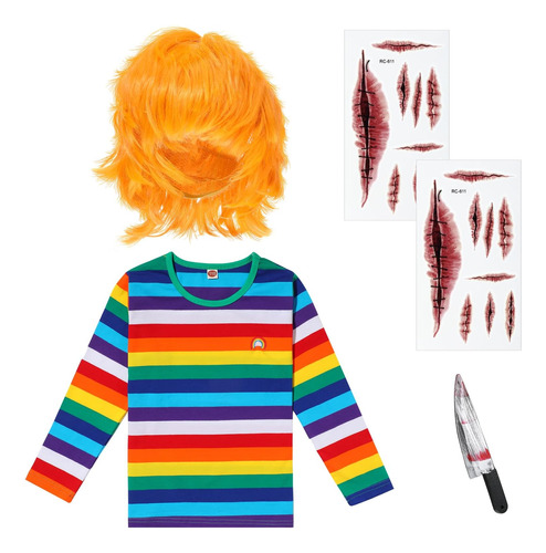 Conjunto De Disfraz De Muñeca Fantasma De Halloween, Camiset