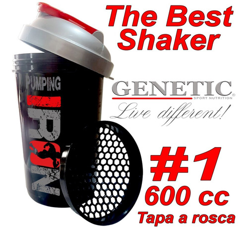 Imagen 3 de 10 de Set 5 Vasos Ena Batidos Proteico Sin Grumos Shaker 500 Cm3
