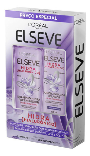 Kit Elseve Hidra Hialurônico Shampoo + Condicionador