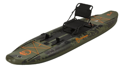 Nrs Kuda 10.6 - Kayak Inflable De Pesca, Color Verde